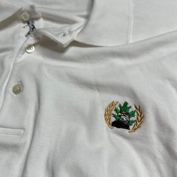 Bobby Jones 100% Peruvian Pima Cotton Golf Shirt Super Soft White XL ST13 - Picture 4 of 10